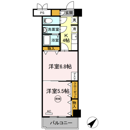 木下鉱産ビルⅡの間取り