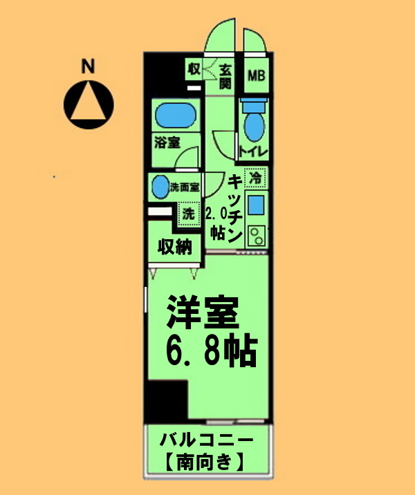 プレミアム黒川の間取り|間取り反転タイプ