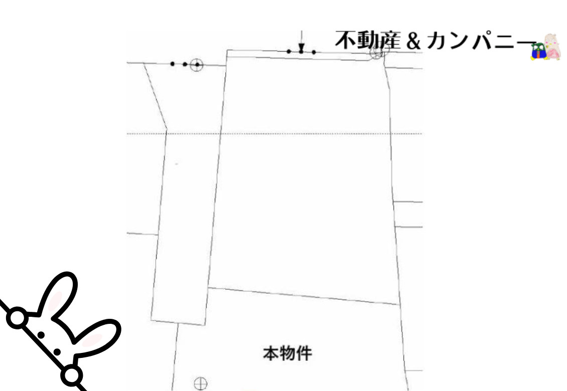 越智三丁目のおトチ　松山市越智三丁目売土地の土地図