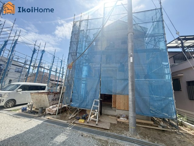 明石市魚住町西岡　全4棟D号棟　新築戸建の駐車場|【ホームページに現地動画掲載中】●年中無休：当日予約可●並列駐車２台可！バイク・自転車も可！