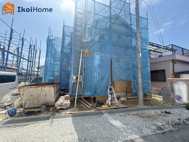 明石市魚住町西岡　全4棟D号棟　新築戸建の前面道路含む現地写真|【ホームページに現地動画掲載中】●年中無休：当日予約可●弊社は契約前に新築戸建の住宅診断が無料！