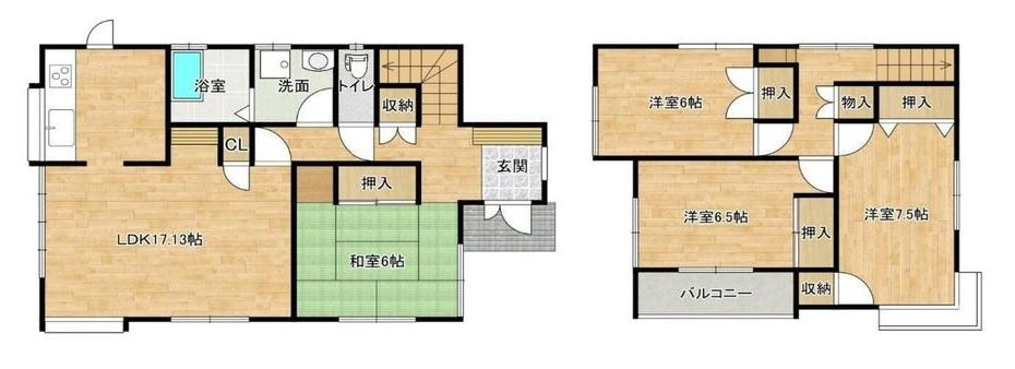 紀の川市貴志川町岸宮・中古戸建・116404の間取り