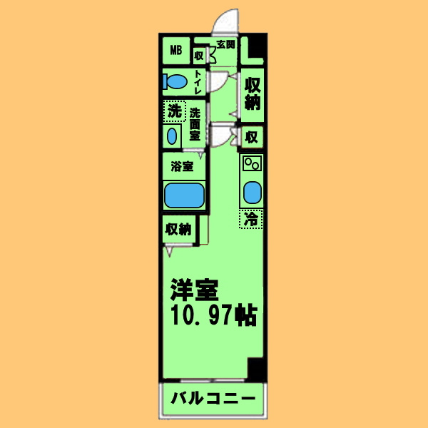 マックヴィラージュ平安の間取り|間取り反転タイプ