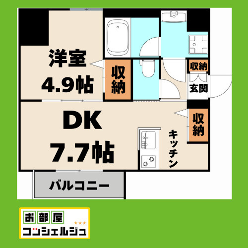メイクス上前津Ⅳの間取り
