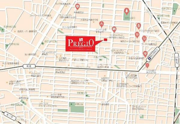 プレジオ都島北通の地図