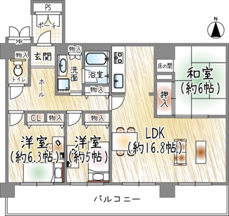 【間取り】 | ヴェルデヒルズ箕面 | 間取り