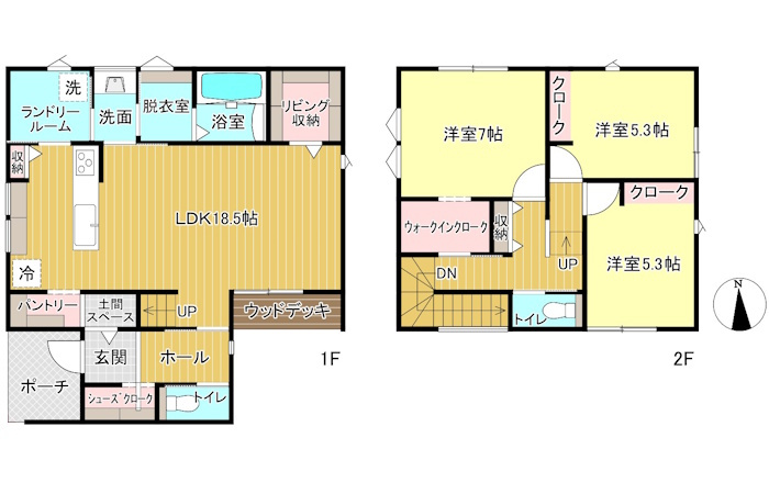 新築住宅　東鶉2丁目の間取り