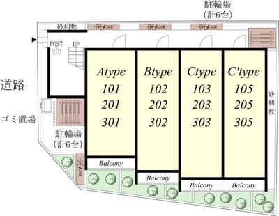 【区画図】 | リブリ・ハートポートⅢ