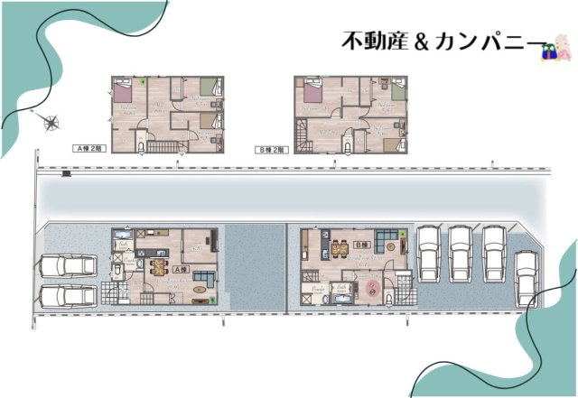 フォレクス保免上A号棟　松山市保免上2丁目の新築戸建の区画図