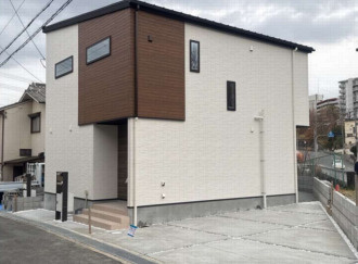 箕面市粟生間谷東１丁目　新築戸建の外観