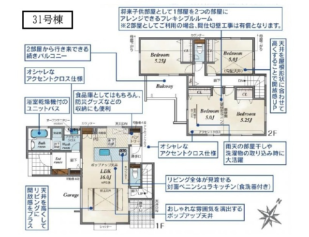 【間取り】 | ふじみ野市大井中央1丁目　全55棟　31号棟 | 3LDK