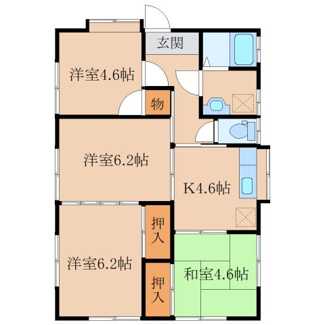 【間取り】 | 今村貸家1・2号棟 | 2号棟