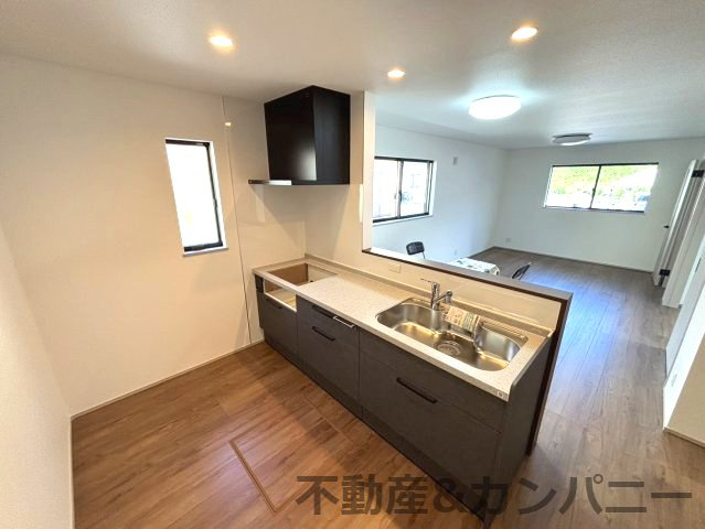 フォレクス保免上B号棟　松山市保免上2丁目の新築戸建のキッチン|使いやすいキッチンです