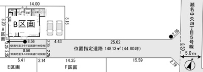【区画図】 | 葵区瀬名中央4丁目　新築戸建　B区画