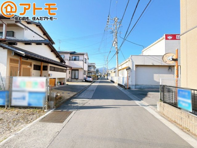 【前面道路含む現地写真】 | 葵区瀬名中央4丁目　新築戸建　B区画