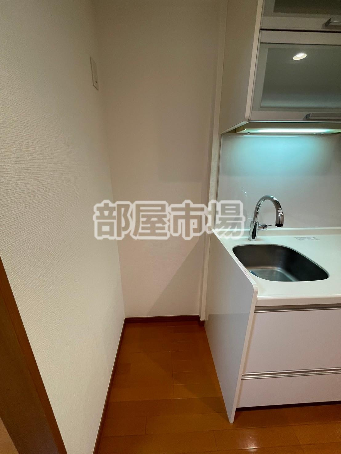 スカイコート隅田公園のキッチン|洗濯機置場