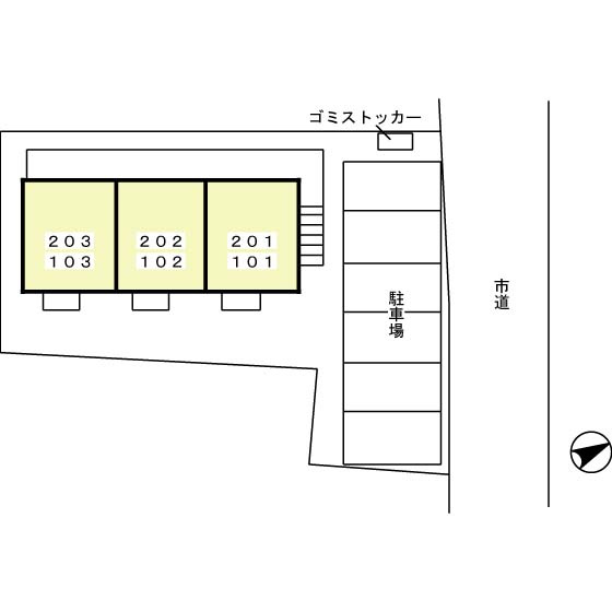 Ｓｈｉｎｍｅｉ Ⅰの区画図