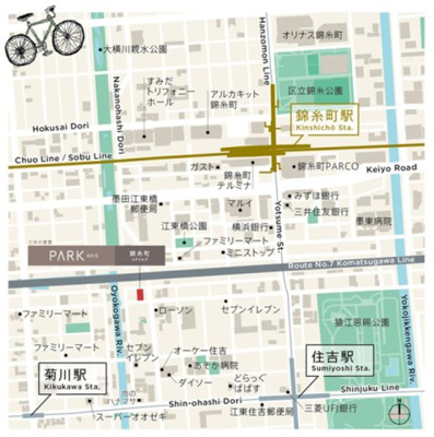 【地図】 | パークアクシス錦糸町スタイルズ