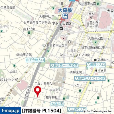 【地図】 | ブライズ大森ドゥエ