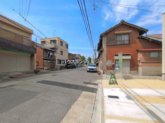 【前面道路含む現地写真】 | 名古屋市中川区下之一色町字操出48【仲介手数料無料】新築一戸建て　1号棟