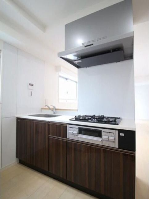 プレール・ドゥーク日本橋浜町のキッチン|※写真は別の階のお部屋です