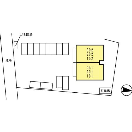 パークサイドハウス・Tの区画図