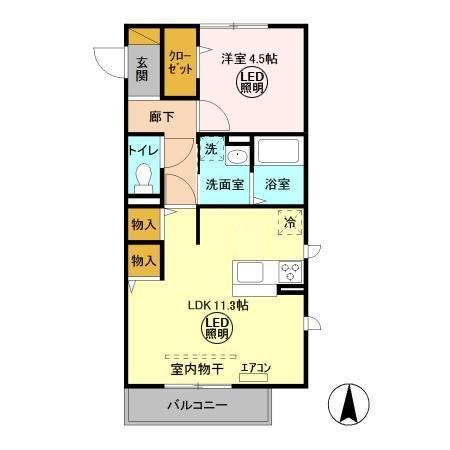 ヒル ヴァレイBの間取り