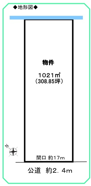 鈴鹿市寺家町字池戸1464番の土地図