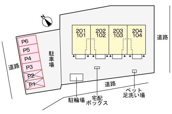 ドルフの駐車場