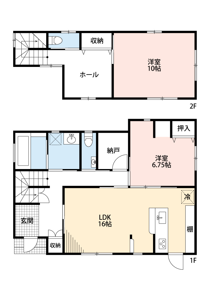 東境町児山借家　　刈谷市の賃貸はクラスホーム刈谷店の間取り