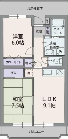 セレーノｕ．の間取り