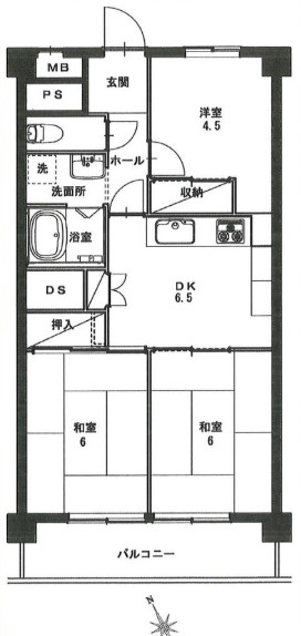 清澄ハイツの間取り