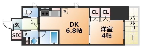 プラネソシエ神戸元町の間取り