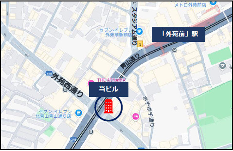 ＡＣＮ南青山スクエア　１F-２Fの地図