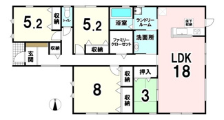 【間取り】 | リーブルガーデン田原本町黒田4期 全5棟 5号棟