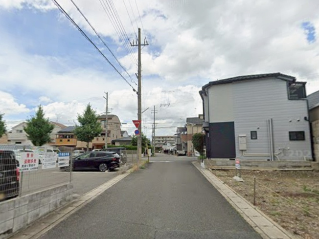 【前面道路含む現地写真】 | 山科区勧修寺西栗栖野町　新築戸建
