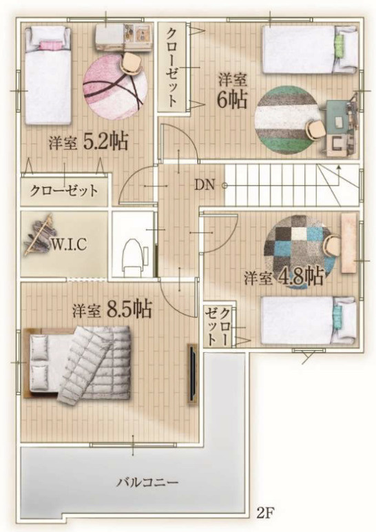 【仲介手数料無料】所沢市狭山ケ丘９期全１棟　所沢市の新築住宅なら西武ハウジングの間取り