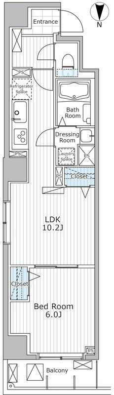 スカイラトゥール蔵前の間取り
