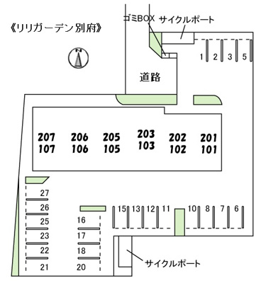 【区画図】 | リリガーデン別府