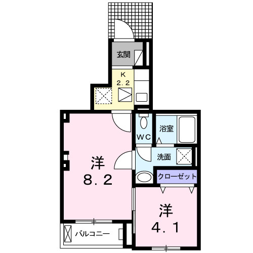 サニーコートＥ棟の間取り