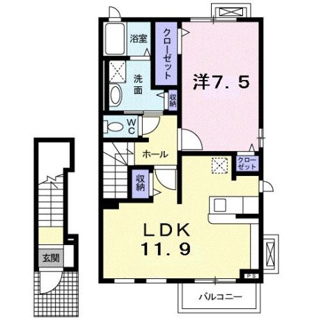 パイン　ヒルの間取り