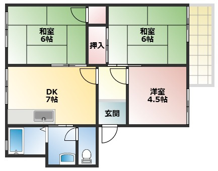 カーサK2の間取り