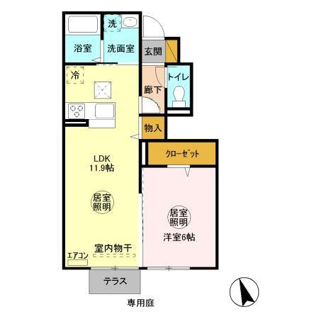 フランシーズの間取り