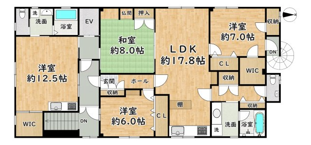 【間取り】 | 久々知2丁目戸建