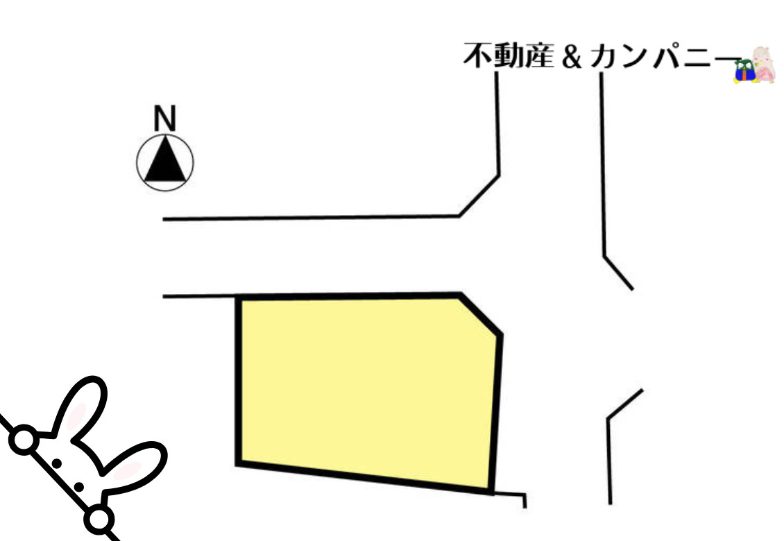 土居町のおトチ　松山市土居町の売土地の土地図