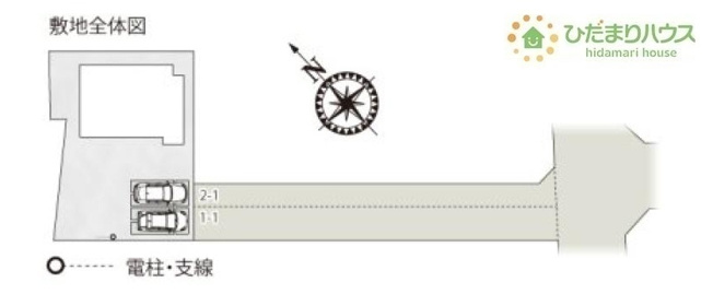 【区画図】 | 阿見町荒川本郷第2期　新築戸建　1号棟 | ご家族でお車に乗る方に！駐車場2台分あります！