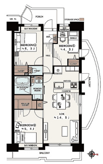 【間取り】 | ハイラーク戸田公園