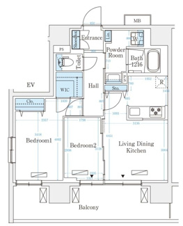 【間取り】 | ハビテ本厚木 | 間取りです。