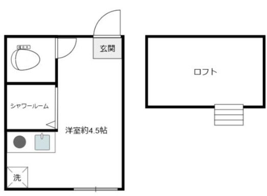 アペックス方南町の間取り|ワンルーム
