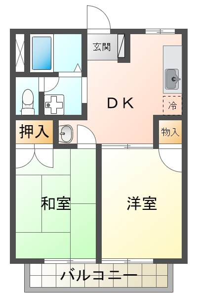 ハイツサンフラワーの間取り|ハイツサンフラワー